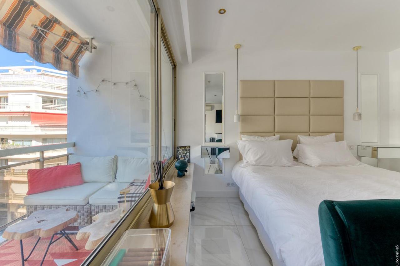 Luxury Maubourg - Vue Mer - Croisette 50M Plage - Clim - Terrasse Cannes Dış mekan fotoğraf