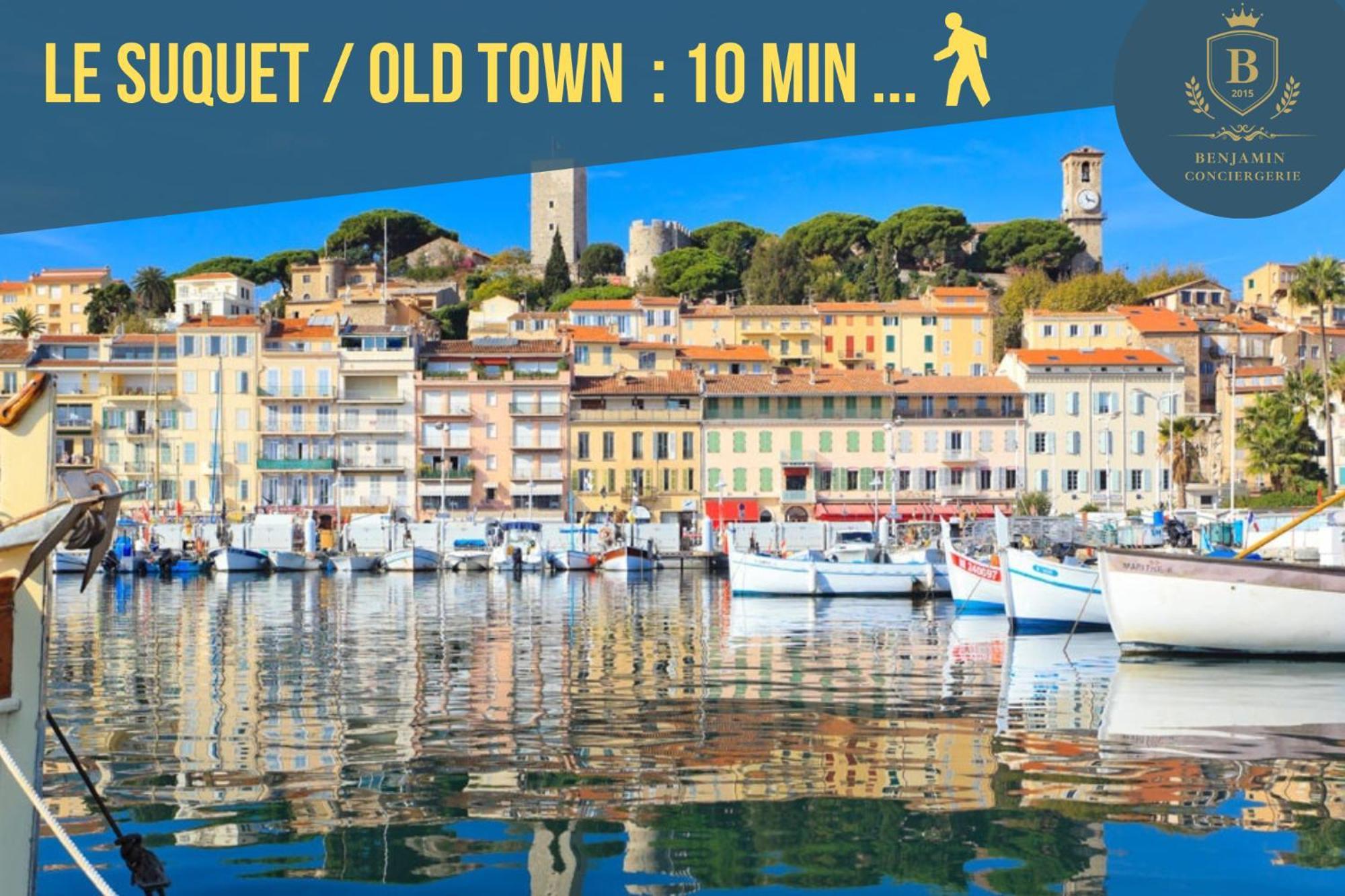 Luxury Maubourg - Vue Mer - Croisette 50M Plage - Clim - Terrasse Cannes Dış mekan fotoğraf